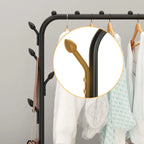 Clothes Rack Nightstand Coat Rack Storage Bedroom Clothes Stand Organizer Night Table Storage Shelf Clothing Racks Household