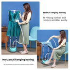 Hot selling household hanging iron with large steam, handheld double bar vertical ironing machine, high-power boosting flat iron