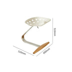 Metal Seat Solid Stainless Steel Stem Steam Treated Beech Wood Base Mezzadro Low Stool Ready Made Foot Rest Italy Stool