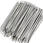 100pcs Landscape Staples, U-Shaped Garden Pins Garden Stakes Staples, Heavy Duty Yard Lawn Tent Stakes Securing Pegs For Weed Ba