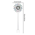 3D Wind Powered Wind Spinners Metal Wind Solar Spinners Garden Iron Windmill Ornaments For Yard And Garden Decor