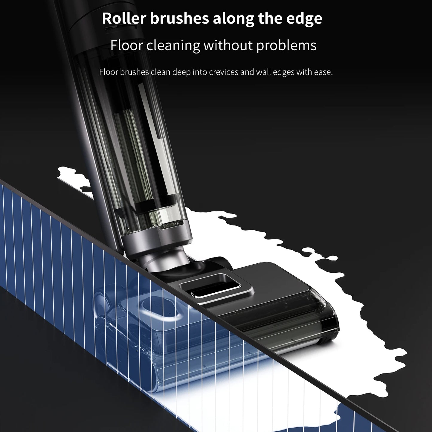 Redkey-W13 Wireless Wet and Dry Vacuum Cleaner, Multi-Surface Smart Cordless Mop, Floor Washer, Household Self-Cleaning