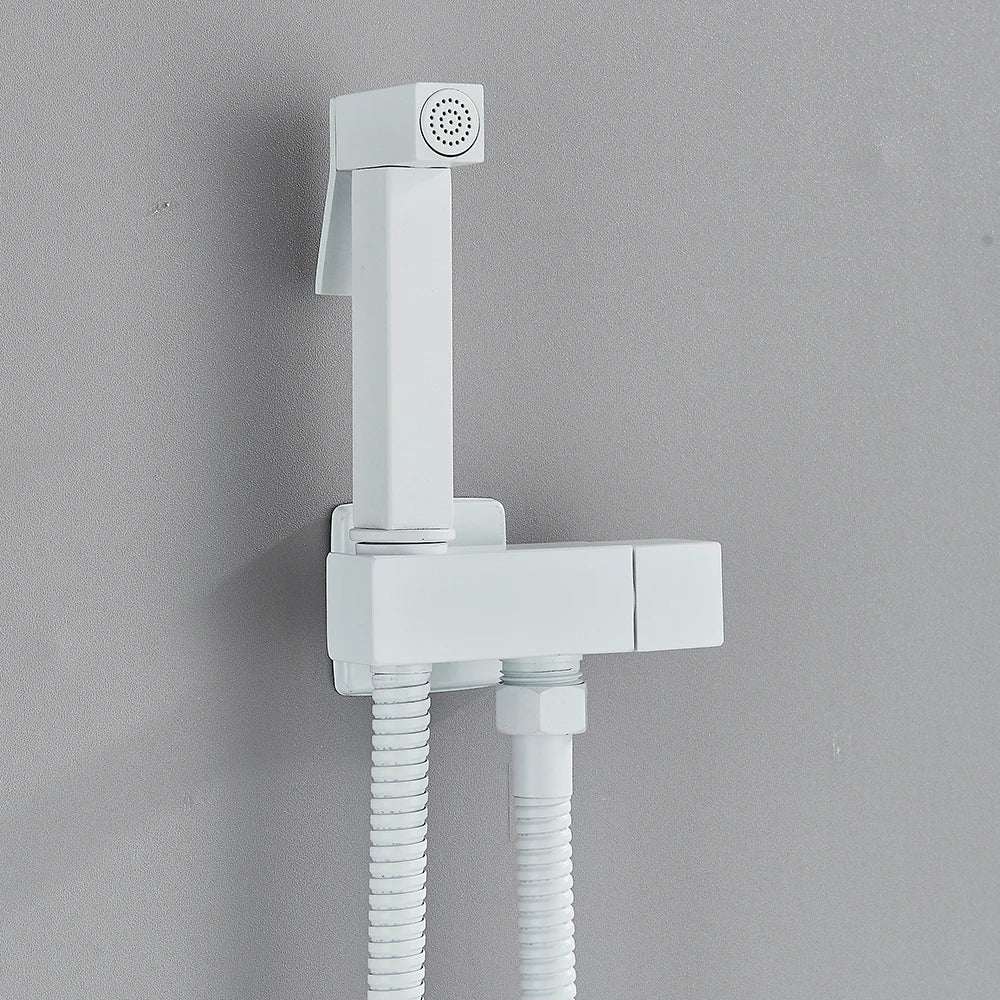 Chrome Handheld Toilet Bidet Faucet Stainless Steel Bidet Shower Hygienic Shower Wall Shower Woman Cleaner Cold Water Only