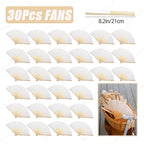 6-120Pcs 33inch Paper Umbrellas for Wedding Guest White Paper Parasol Umbrellas for Guests Wedding Photography Props with Fans