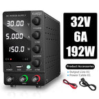 KUAIQU Adjustable Switching DC Power Supply 30V 10A 6A Lab Bench Power Supply 60V 5A 120V 3A Output Preset Current USB Interface