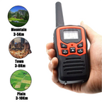 2Pcs Handheld Walkie Talkie Radio 22 Channels Set 10 Km Uhf 400-470 Mhz Dual Band Long Range Communication Transceiver HGC