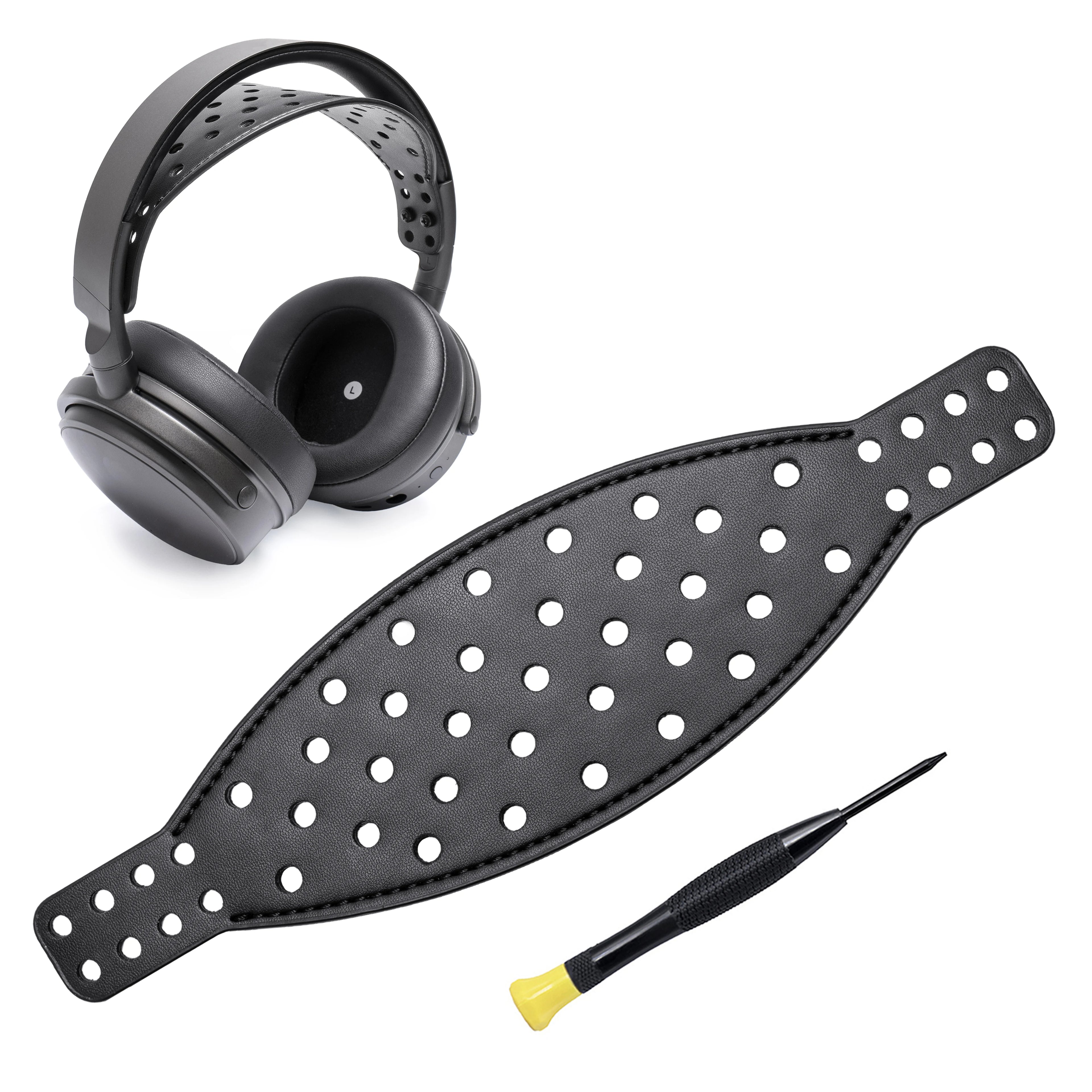 Wide Headband Strap for Audeze Maxwell Gaming Headset & MM-100 Headphone, Sturdy, Durable, Cooler (Synthetic Leather)