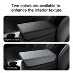 YZ Tesla Model 3 Y Highland Juniper Car Center Console Armrest Pad TPE Soft Case Lid Auto Central Armrest Box Cover Accessories