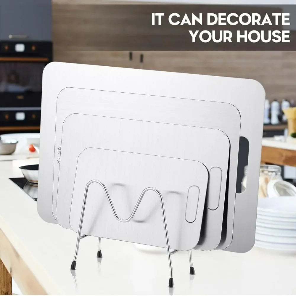 Stainless Steel Cutting Board without Holder 304 Stainless Steel Dishwasher Safe Chopping Boards