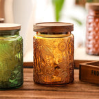 Food Container Kitchen Storage Glass Jars Lid Organizer Boxes Cereal Mason Jar Snack Box Organizer Sealed Glass Bottle Gadgets