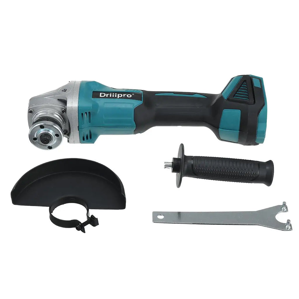 Drillpro 800W 125MM Brushless Electric Angle Grinder 4 Speed Cutting Machine DIY Woodworking Power Tools For Makita 18V Battery