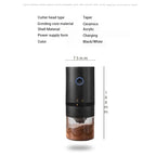 Portable long endurance electric coffee grinder with USB charging adjustable ceramic grinding core grinder
