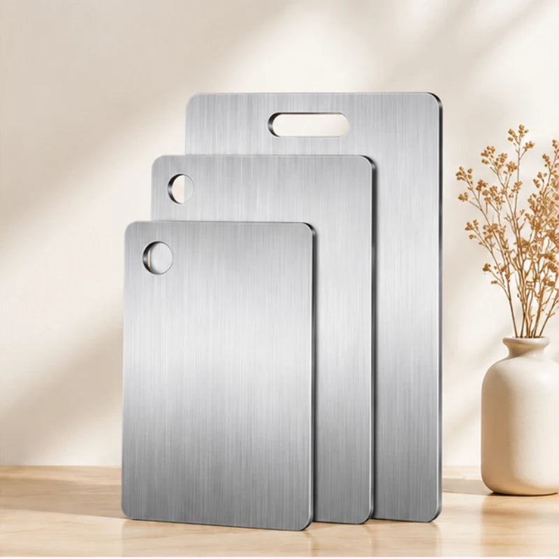 Kitchen Countertop Organizer 3Pcs Stainless Steel Double Sided Pads Rustproof Wear Resistant Table Protection Mats Indoor Use