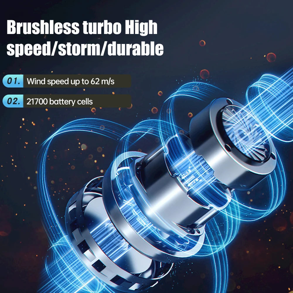 Turbo Jet Fan Powerful Air Blower 140000RPM 52m/s Electric Blower Brushless Motor Handheld Duct Fan High-Performance Cyclone 송