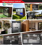 Customized Outdoor Kitchen Set 304 Stainless Steel Weatherproof Outdoor Kitchen Cabinets with Built-in Gas Grill