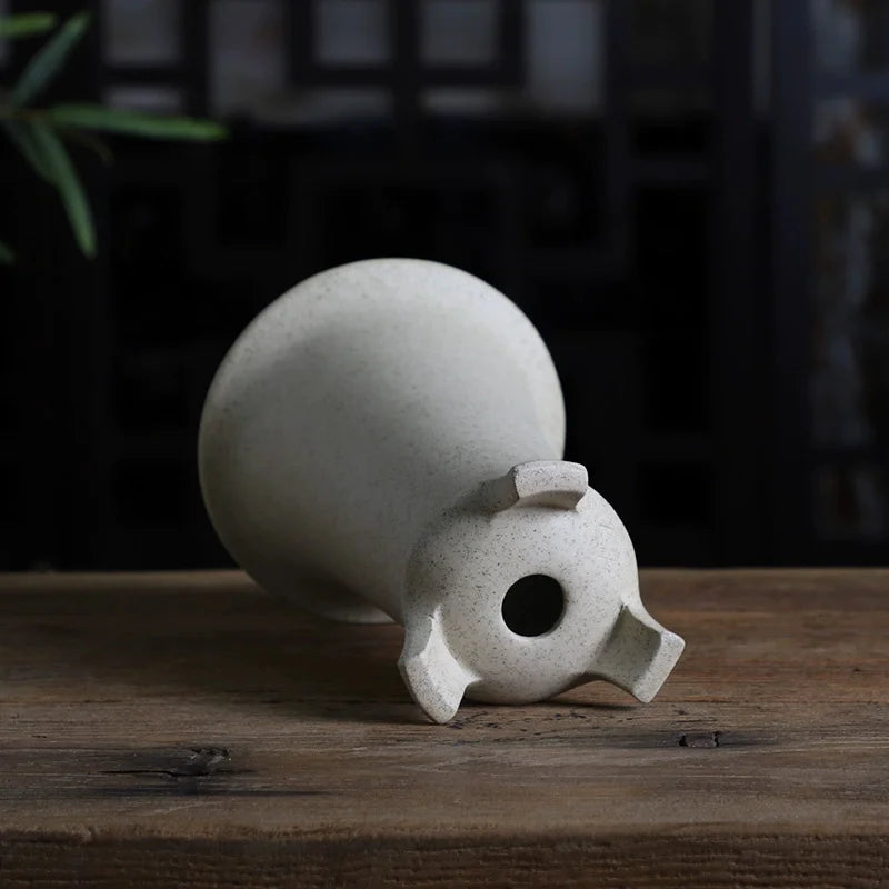 Purple Clay Handmade Pottery Cascade Bonsai Pot,Vase,Nature Color,Tradition Chinese Room Table Home Garden Decoration