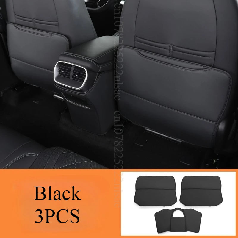 For BYD Sealion 7 Sea lion 07 EV 2024 2025 Accessories Leather Car Front Seat Rear Anti Kick Dust Board Pad Frame Cover Interior