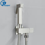 Chrome Handheld Toilet Bidet Faucet Stainless Steel Bidet Shower Hygienic Shower Wall Shower Woman Cleaner Cold Water Only