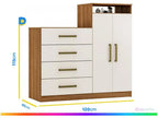 Demóbile Aurea 4 Doors Drawers 2 Doors Dresser
