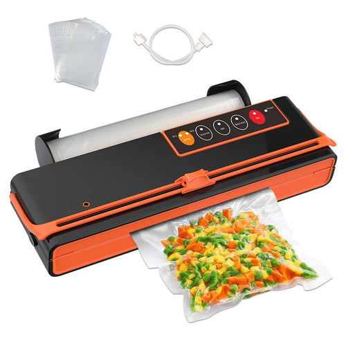 AGASHE Food Vacuum Sealer Machine,Degasser vacuum packer for products with Cutter,Double Pump Air packaging machine For kitchen