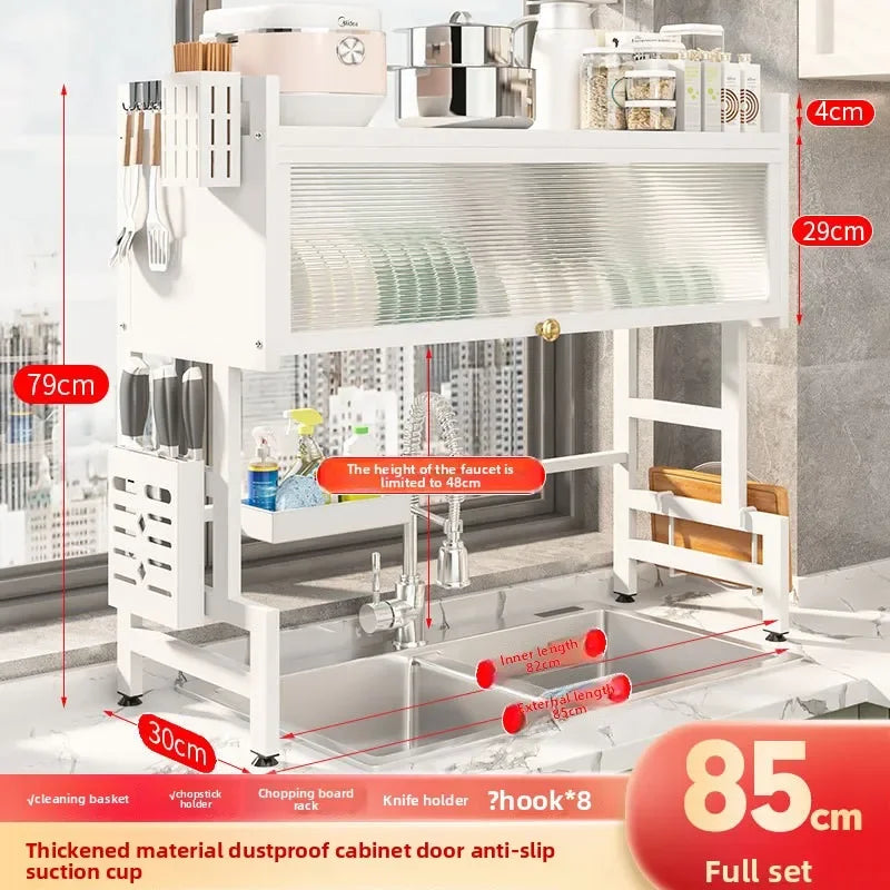 Kitchen Sink Shelf Sink Sink Dust Bowl Storage Cabinet Multifunctional Dish Drain Rack