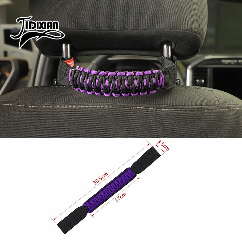 JIDIXIAN Car Seat Headrest Grab Handle for Jeep for Dodge for Ford F150 for Jimny for Chevrolet for GMC for Chrysler for 4Runner