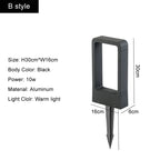 Outdoor Waterproof Lighting 10W LED Garden Light IP65 Modern Aluminum Lawn Lamp Courtyard Villa Landscape Lawn Bollard Lights