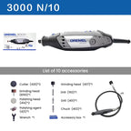 Dremel 3000 1/26 Mini Angle Grinder Rotary Power Tools Multifunctional 5 Speed Polishing Electric for Wood Carving Tools Sets
