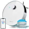 Lefant N3 4000Pa Suction Robot Vacuum and Sonic Mop Combo,Precision Mapping with Lidar&dToF Sensors,Ultrasonic Carpet Detection