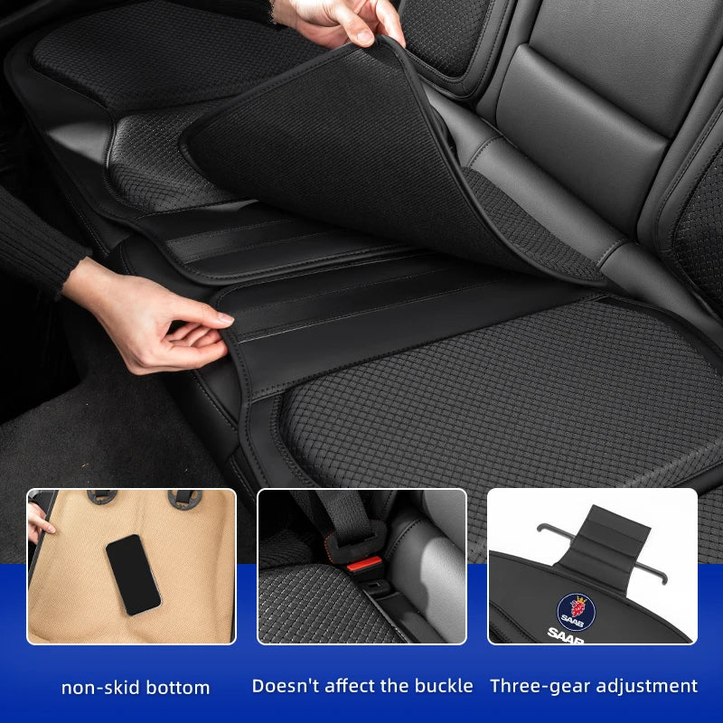 Leather Car Seat Cover Breathable and Non-slip Cars Seat Cushion Pad Car Accessories For SAAB Scania 93 95 9000 900 9-4X 9-7X 9-