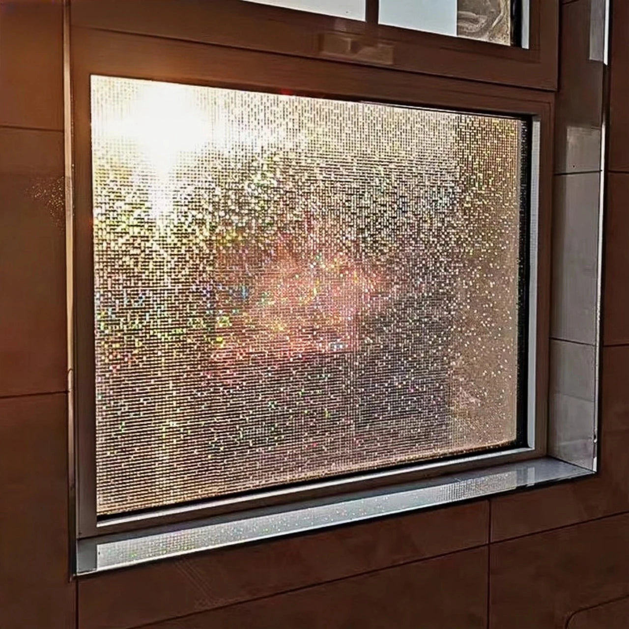 Window Privacy Rainbow Film Static Adhesive Adsorption Plastic 3D Decal Glass Door Insulation Uv Protection