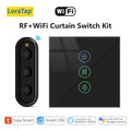 LoraTap Tuya Smart Life Roller Shutter Blinds Black Switch and Remote Percentage Control Timer Work with Google Assistant Alexa
