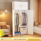 Folding Wardrobe Clothes Cabinets Simple Dressers Cube Storage Locke Closet Plastic Collapsible Sturdy Home Bedroom Furniture