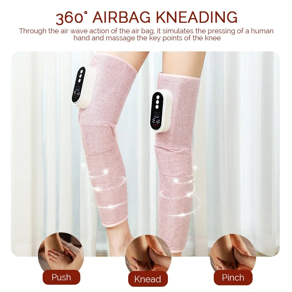 Foreverlily Wireless Electric Leg Massager - Knee, Thigh & Calf Vibration & Air Pressure | AlluCanFind