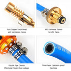 2.5m Flame Welding Torch Copper Aluminum Soldering Tool Liquefied Propane Gas Torch For Precious Metal Melting Gas Torch Blower