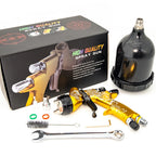 Cyberlimited Edition High Quality Spray Gun For Cars 1.3/1.8mm Nozzle Gold Painting Gun  Water Based Air Spray Gun Airbrush