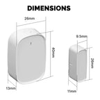 MOES Tuya ZigBee Smart Window Door Gate Sensor Detector Smart Home Security Alarm System Smart Life Tuya App Remote Control