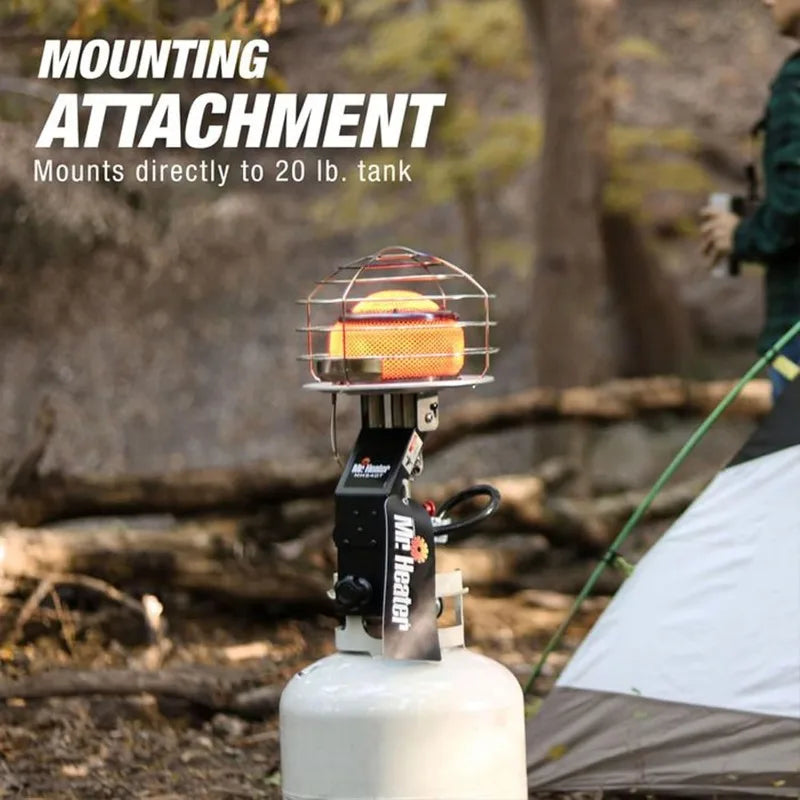 Mr. Heater Original 540-Degree 45,000 BTU Tank Top Radiant Propane Heater,chrome,Silver