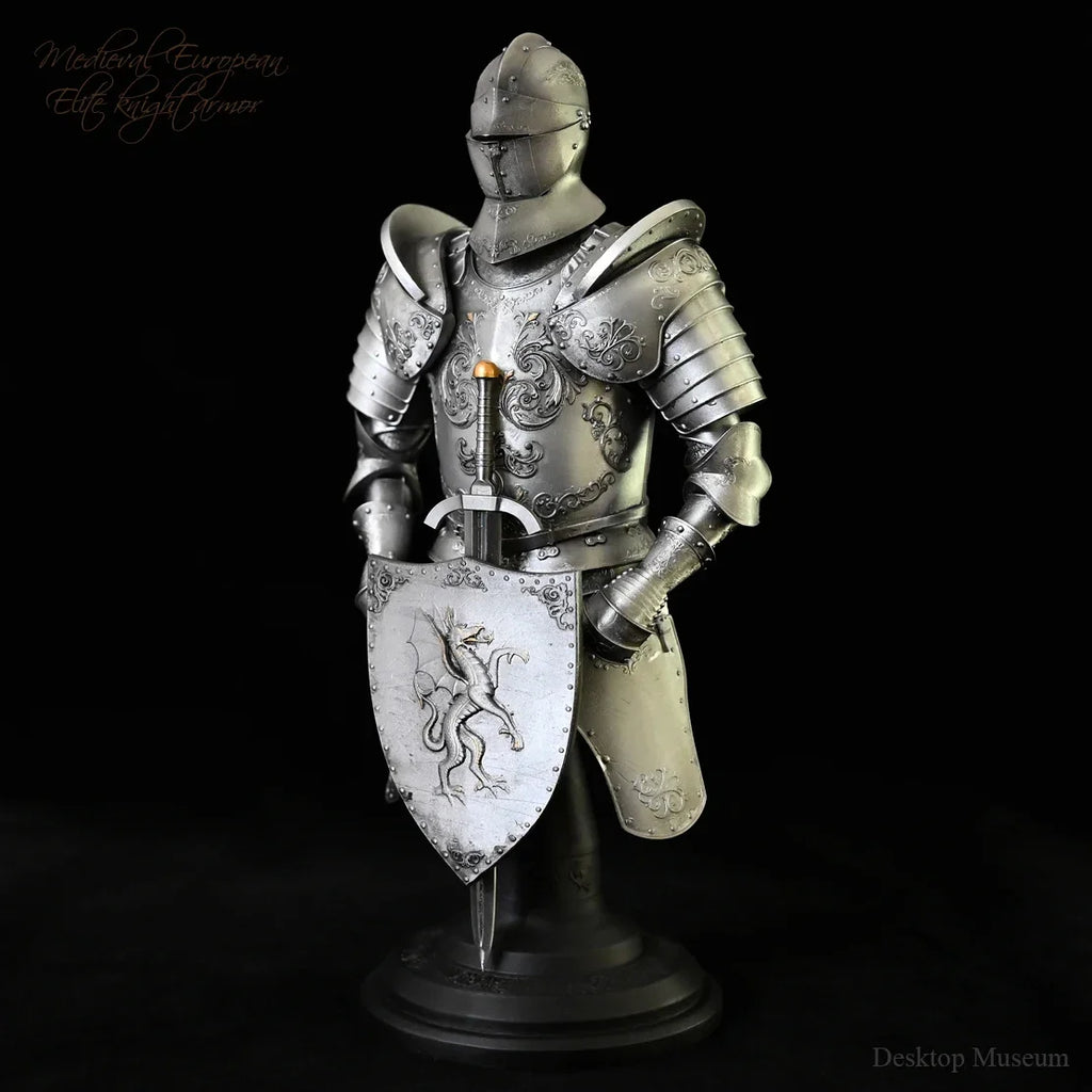 190MM Resin home decoration craft ancient European medieval armour finished home decoration model LTCP-265