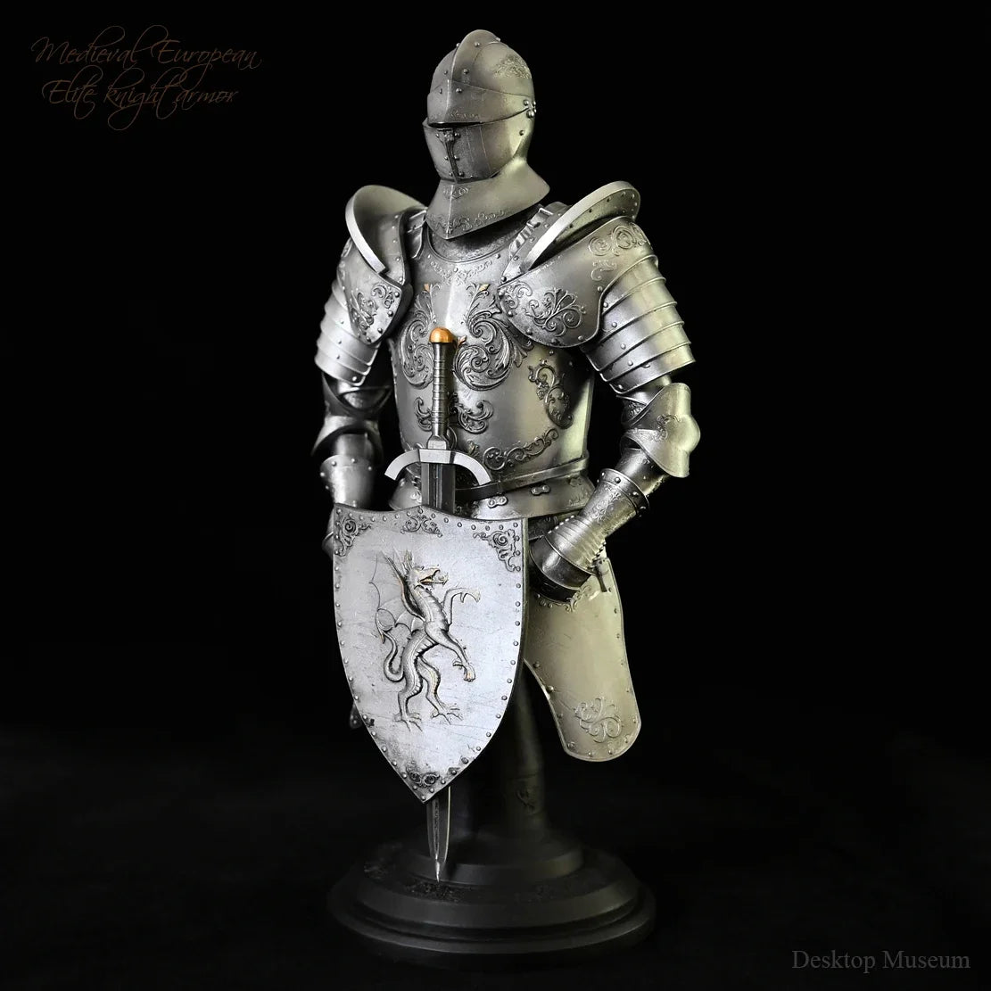 190MM Resin home decoration craft ancient European medieval armour finished home decoration model LTCP-265