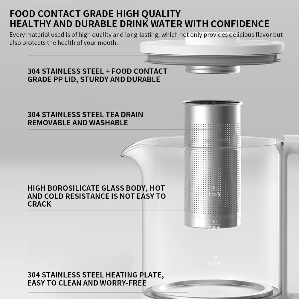 Original XIAOMI MIJIA Household Appliances Multifunctional Health Pot Electric kettle N1 304 Stainless Steel Heat Preservation