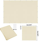Waterproof Sun Shade Cloth with Grommets Rectangle Square Patio Sun Screen Pergola Shade Sail Canopy Cover Tarp Screens
