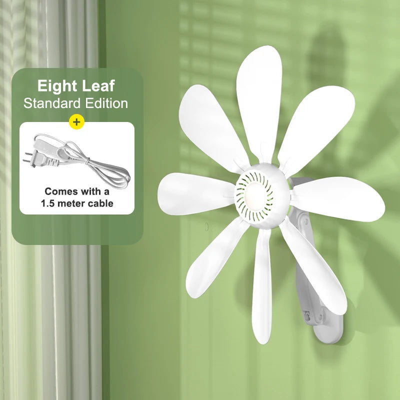 Wall Fan Small Wall Mounted Electric Fan No Drilling Required For Hous