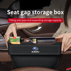 For Subaru Brz Ascent Forester Impreza Legacy Outback WRX XV Car Sewn Seat Gap Crevice Slot Leather Storage Box Auto Accessories