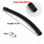 1PC 20/25/32/40/50mm I.D Plastic Aquarium Durable Corrugated Pipe Fish Tank Inlet Outlet Joint Hose Water Pump Supplies Pipe