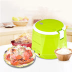 1.6L Mini Rice Cooker Heating Lunch Box Portable Constant Temperature Food Steamer Multifunction Pot For Car Truck 12/24V