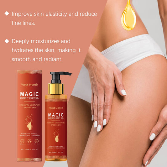 Magic Body Firming Oil Tightening Hydrating Dry Skin Anti-Aging Cellulite Remover Massage Refreshing Post-Shower Luxury Body Oil