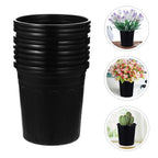 10 Pcs Plastic Flower Pot Pots Balcony Basin Decor Indoor Garden Planter for Plants