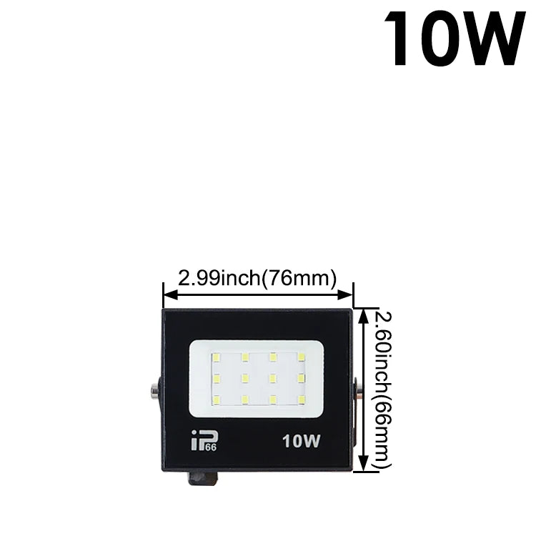 LED Flood Light Waterproof Outdoor Spotlight 220V 200W 150W 100W 50W 30W 20W 10W Projector Street Light Wall Lamp Garden Light