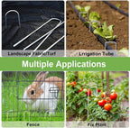 Galvanized Garden Stakes Landscaping Staples U-Shaped Pins Rust-proof Sod Stakes Fences Outdoor Wires Tents Tarps Securing Pegs